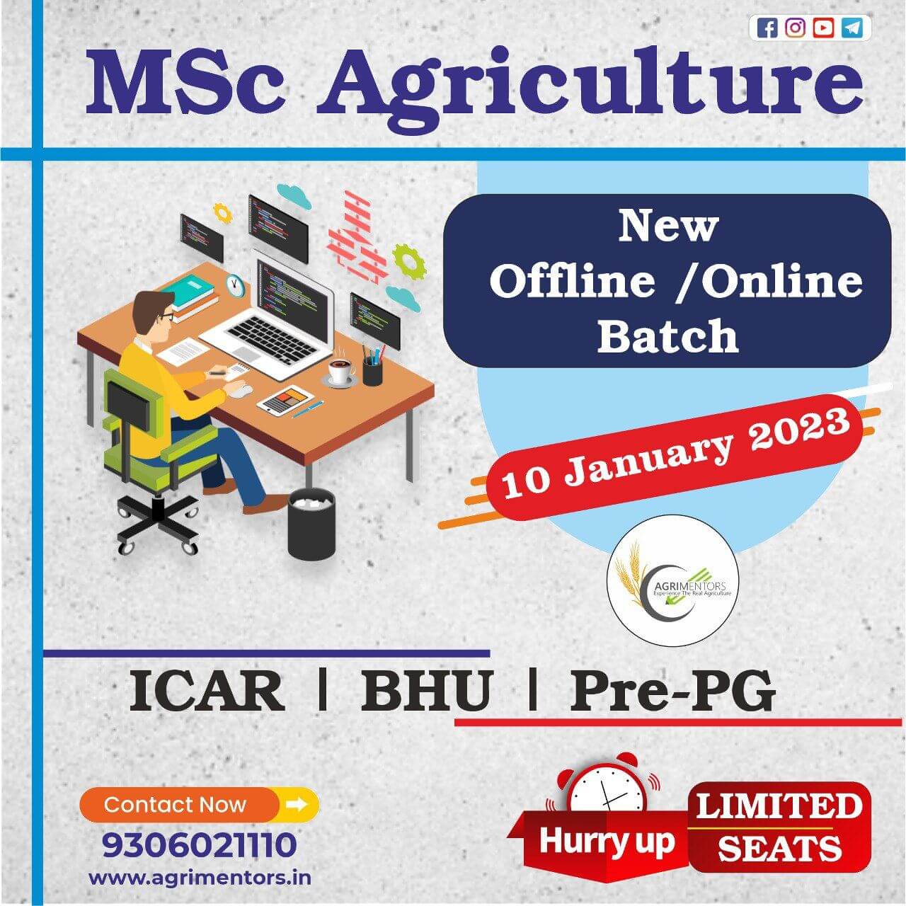 Pre-PG and MSc Agriculture Entrance Exam